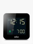 Braun Large Digital Alarm Clock, Black