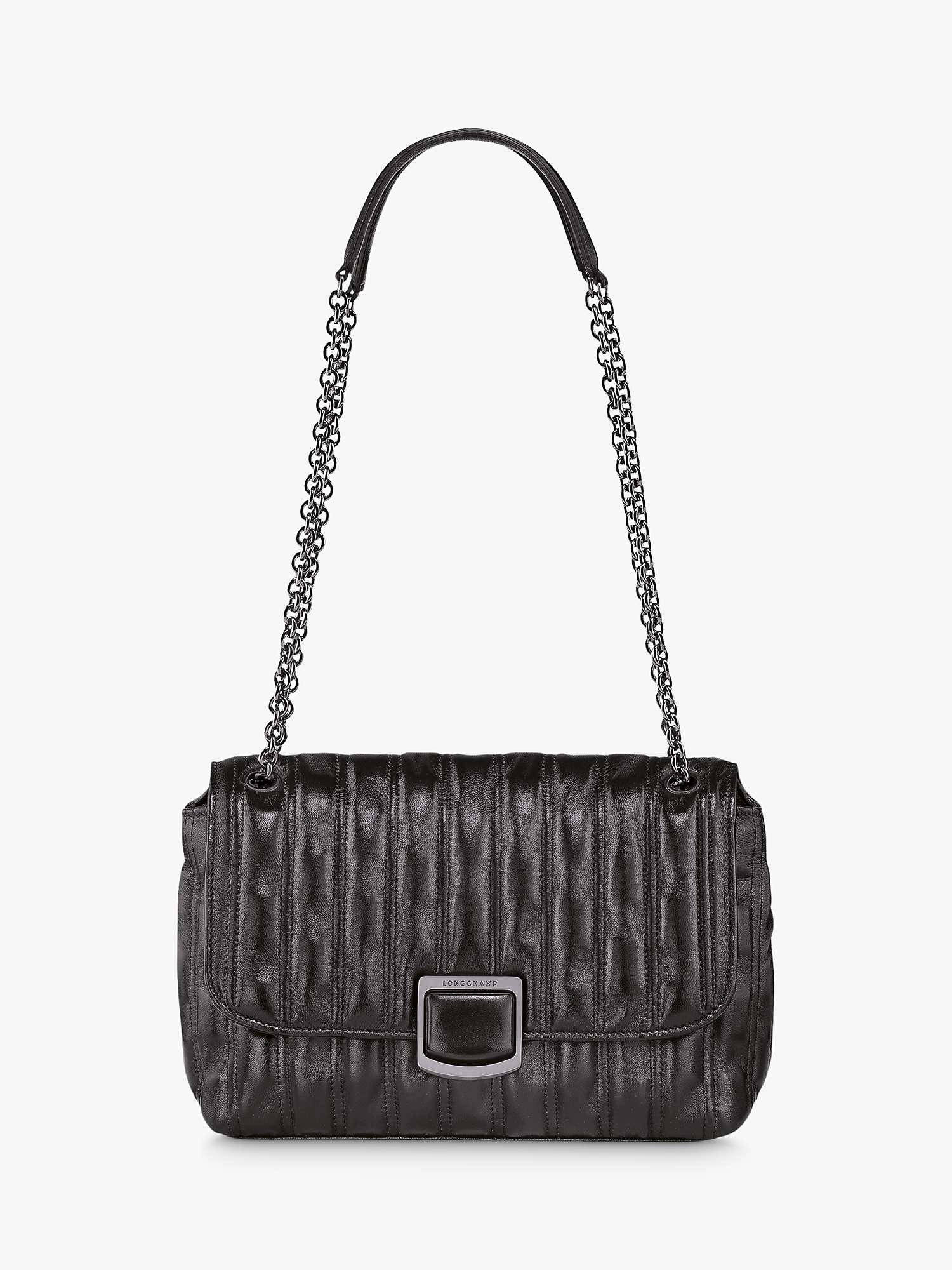 Buy Longchamp Brioche Leather Cross Body Bag Online at johnlewis.com