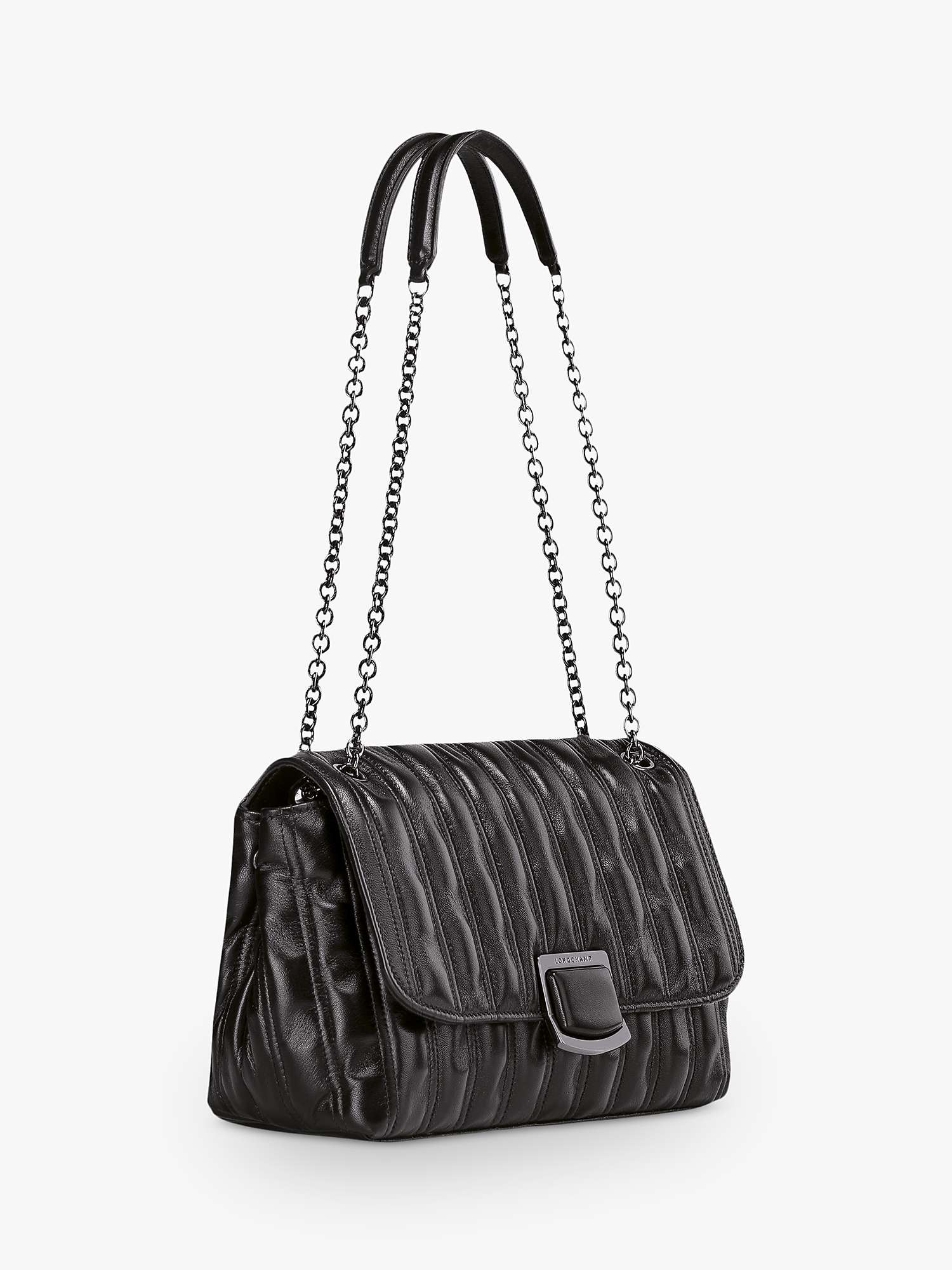 Buy Longchamp Brioche Leather Cross Body Bag Online at johnlewis.com