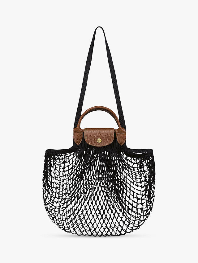 Longchamp Le Pliage Filet Top Handle Bag, Black