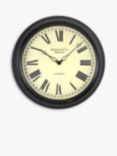 Lascelles Personalised Station Roman Numeral Wall Clock, 45.5cm, Black