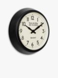 Lascelles Personalised Smiths Analogue Wall Clock, 37cm, Black