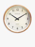Lascelles Oak Wood Analogue Wall Clock, 41cm, Natural