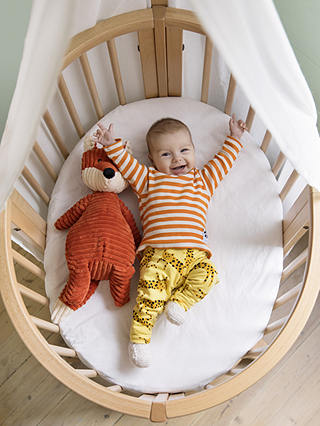 Stokke Sleepi Mini Oval Crib Natural, Stokke Round Mini Crib