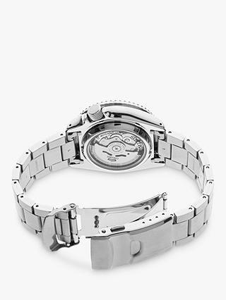 Seiko SRPD59K1 Men's 5 Sports Automatic Day Date Bracelet Strap Watch, Silver/Orange
