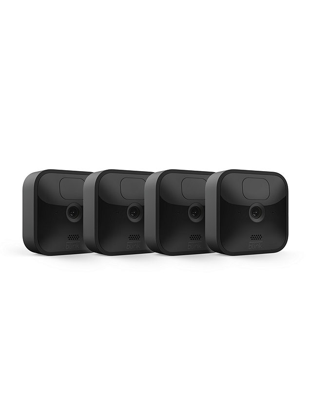 Blink Outdoor Wireless Battery Smart Security System with Four HD Cameras,  Black