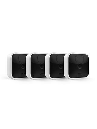 Blink Indoor Smart Security System with Four Wireless HD Cameras, White