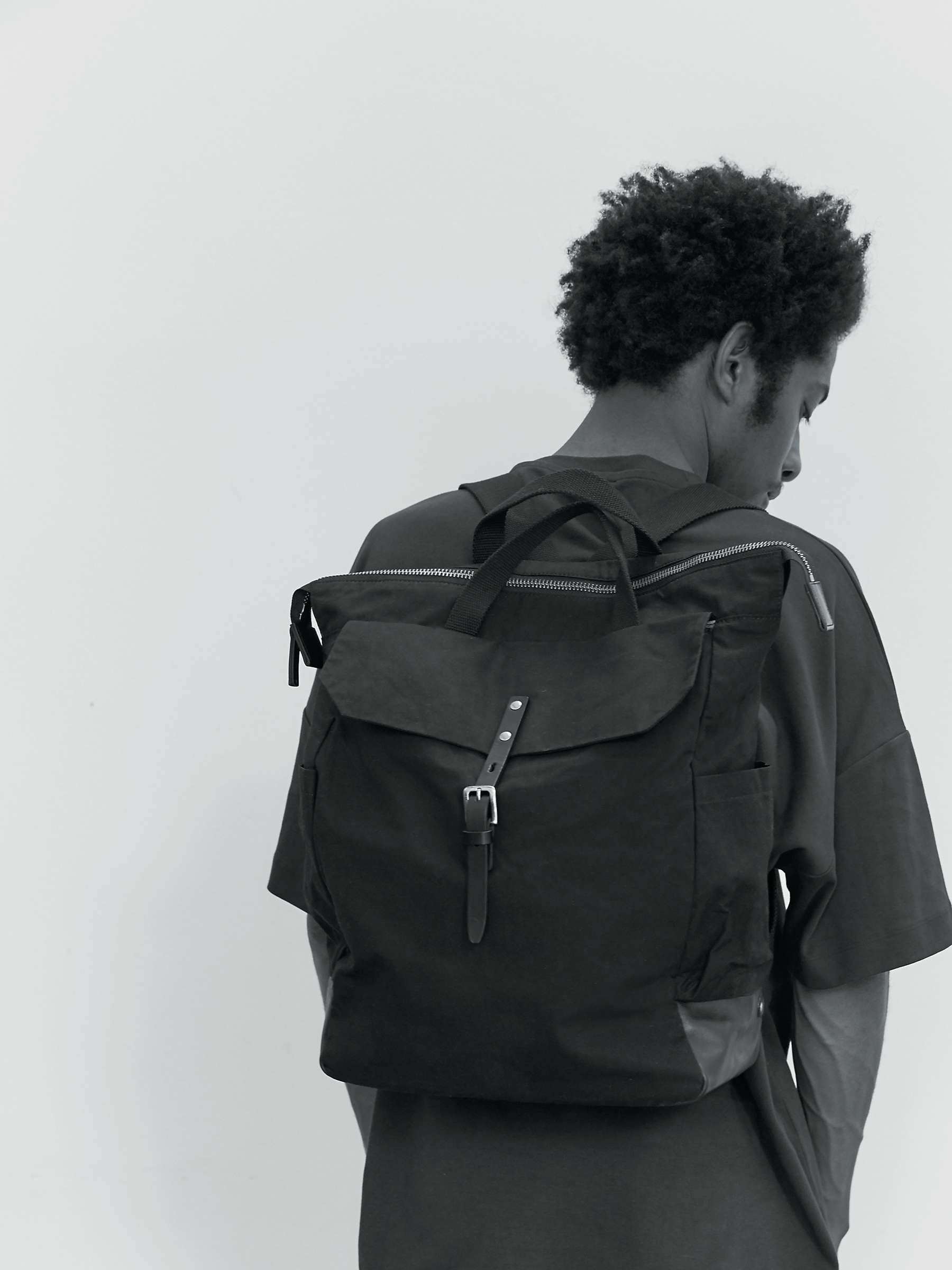 Buy Ally Capellino Fin Waxed Cotton Rucksack Online at johnlewis.com