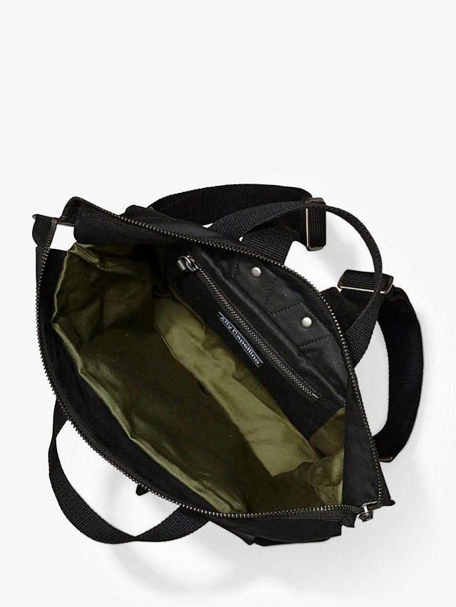 Ally Capellino Frances Waxed Cotton Backpack, Black