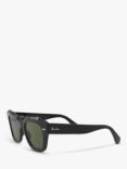 Ray-Ban RB2186 Unisex Square Sunglasses, Black