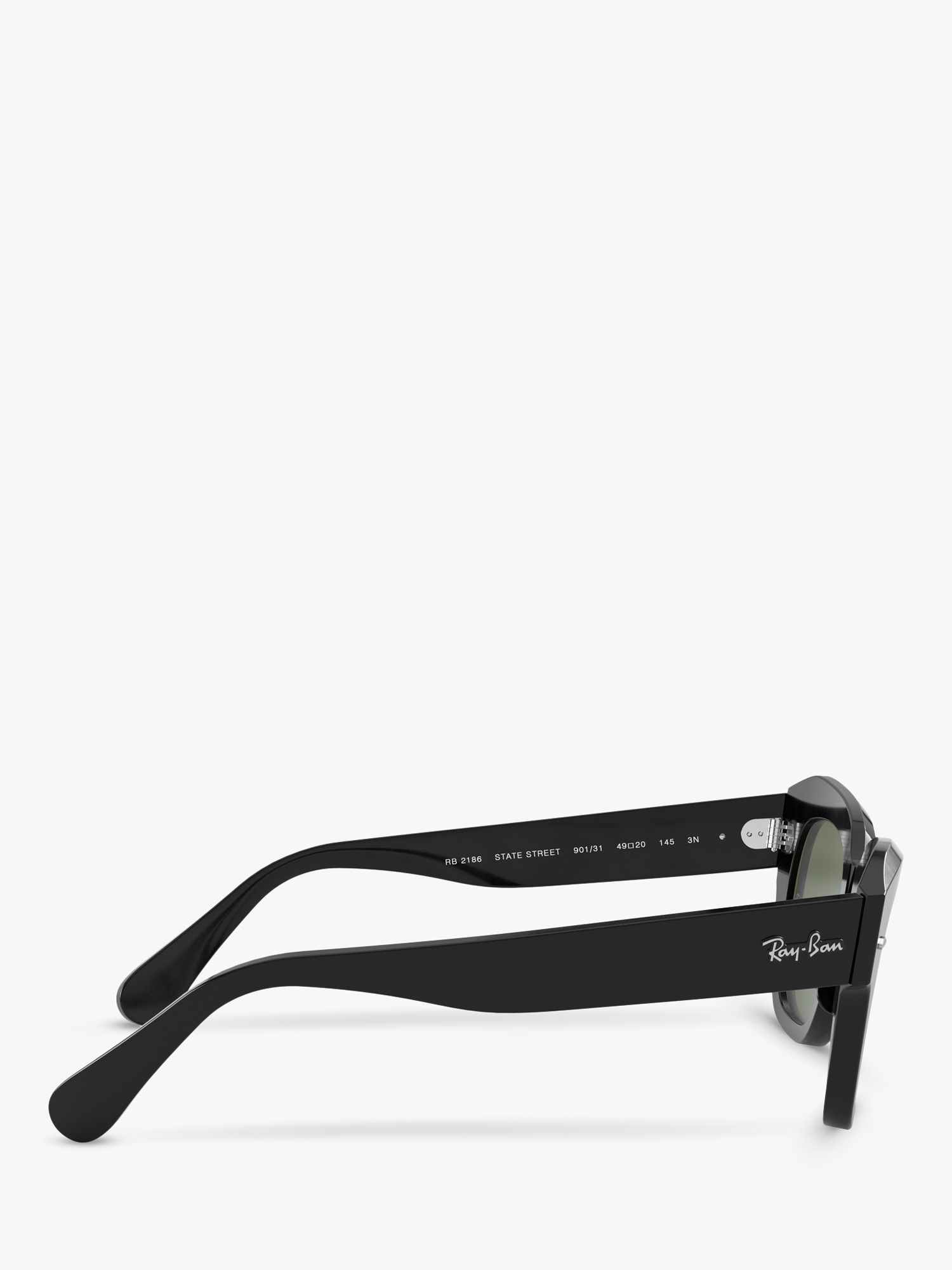Buy Ray-Ban RB2186 Unisex Square Sunglasses, Black Online at johnlewis.com