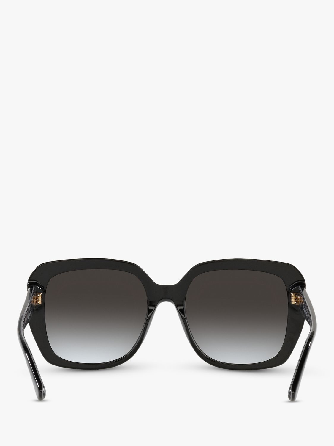 Michael Kors MK2140 Women's Manhasset Square Sunglasses, Black/Grey Gradient