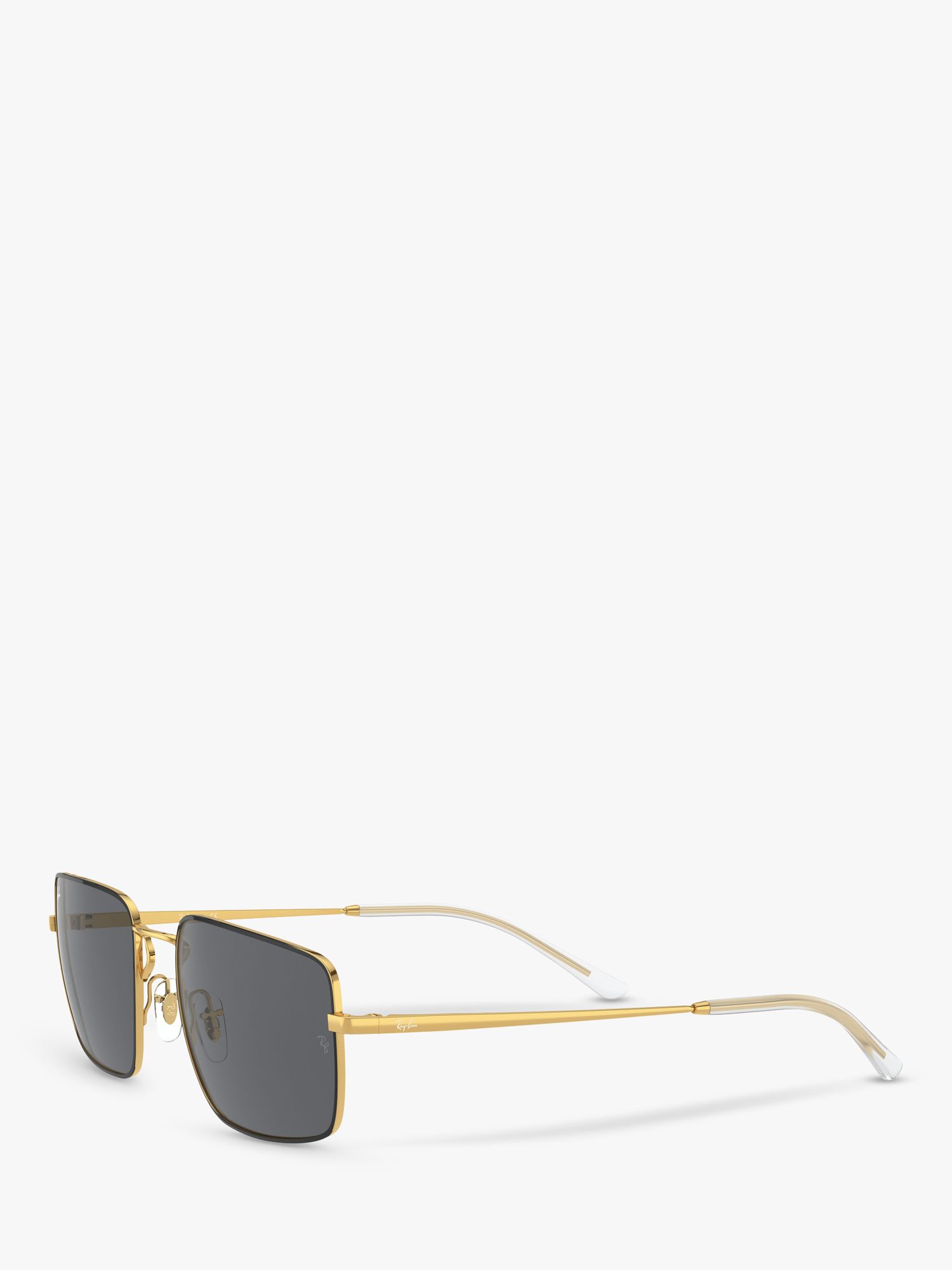 Ray-Ban RB3669 Unisex Metal Square Sunglasses, Arista Gold/Black at ...