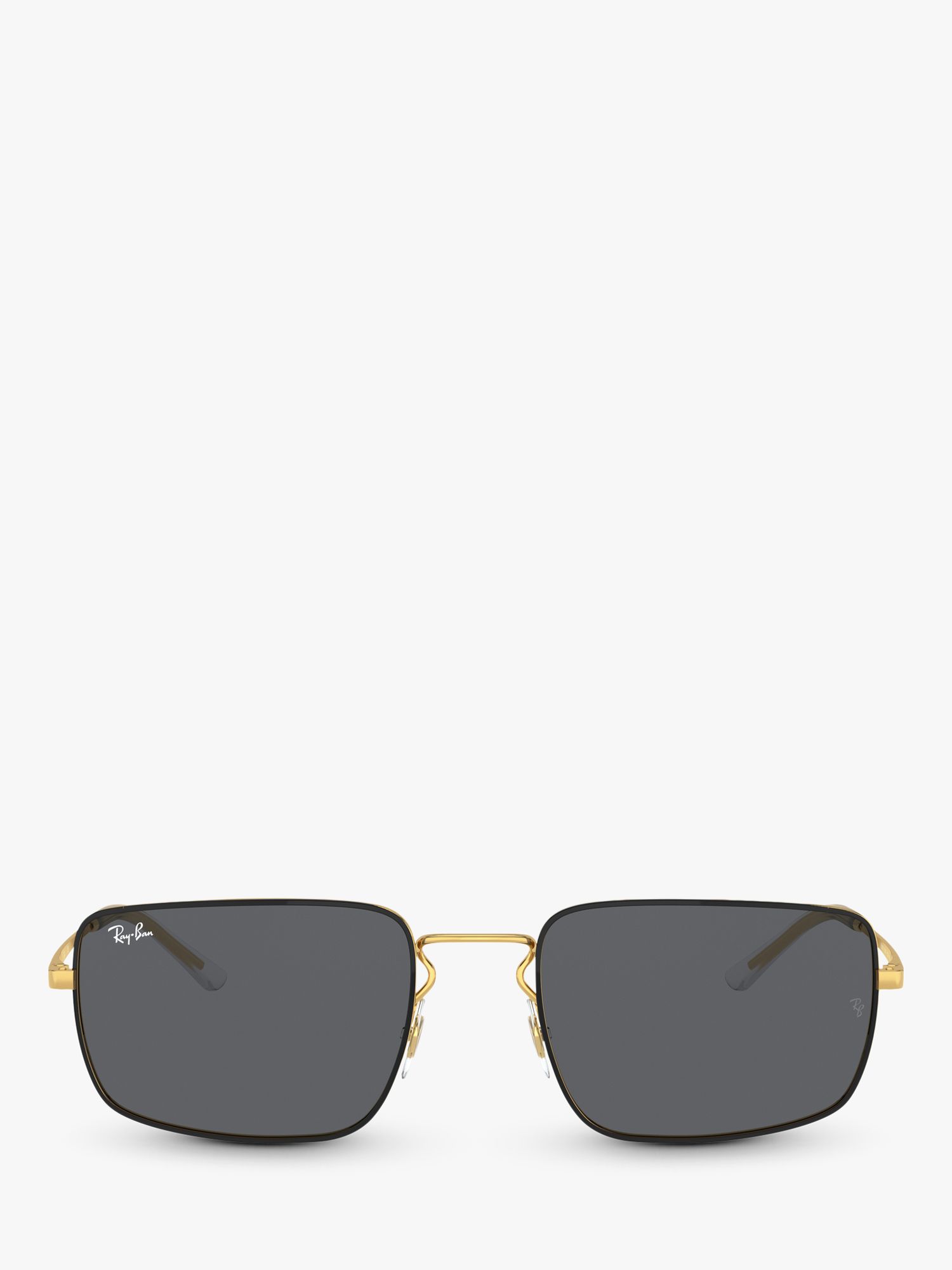 Ray-Ban RB3669 Unisex Metal Square Sunglasses, Arista Gold/Black at John  Lewis & Partners