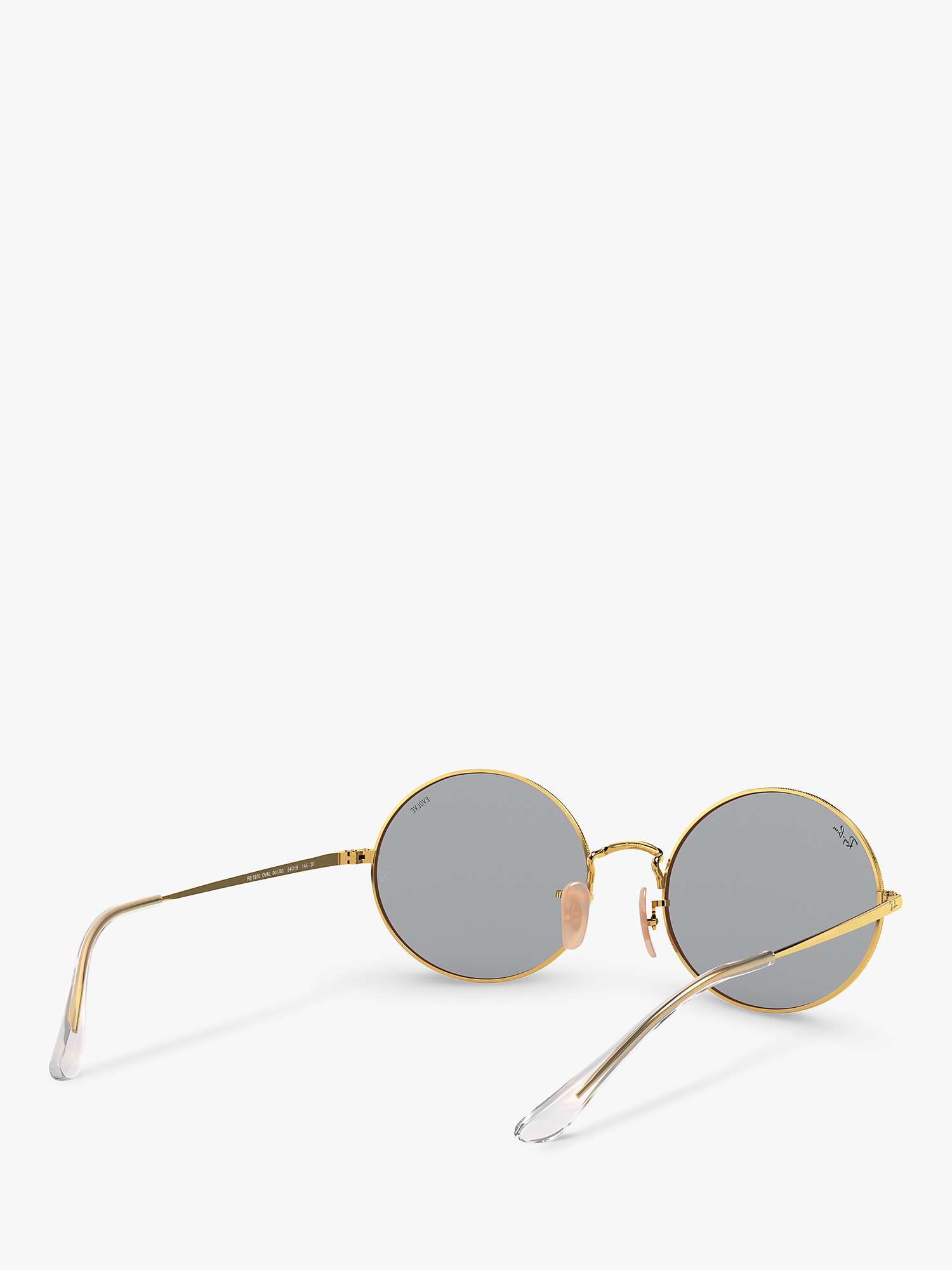 Ray-Ban RB1970 Unisex Oval Sunglasses, Arista/Grey at John Lewis & Partners