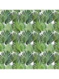 Oddies Textiles Cheese Plant Leaves Cotton Fabric, Green/Multi