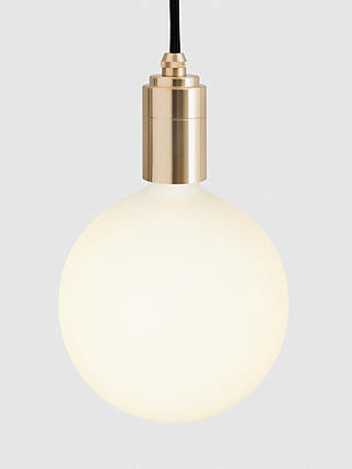 Tala Brass Nine Pendant Cluster Ceiling Light with Sphere IV ES LED Dim to Warm Globe Bulbs, White