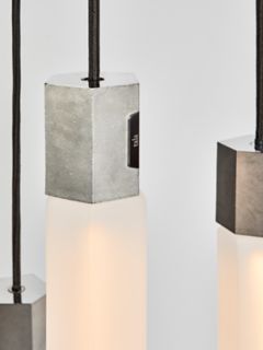 Tala Basalt LED Single Pendant Ceiling Light, Stainless Steel