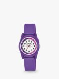 Lorus Children's Silicone Strap Watch, Purple/White R2359nx9