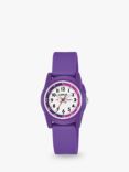 Lorus Children's Silicone Strap Watch, Purple/White R2359NX9