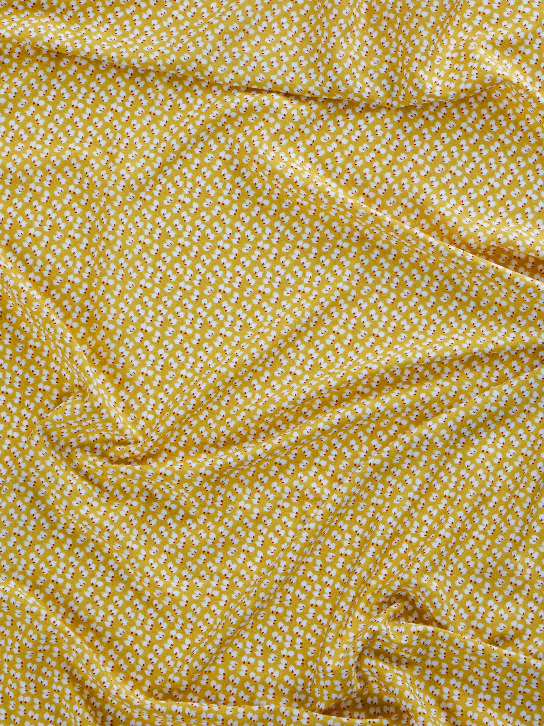 Peter Horton Textiles Mini Petals Print Fabric, Ochre