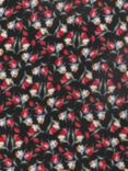 Spendlove Tulips Print Fabric, Black