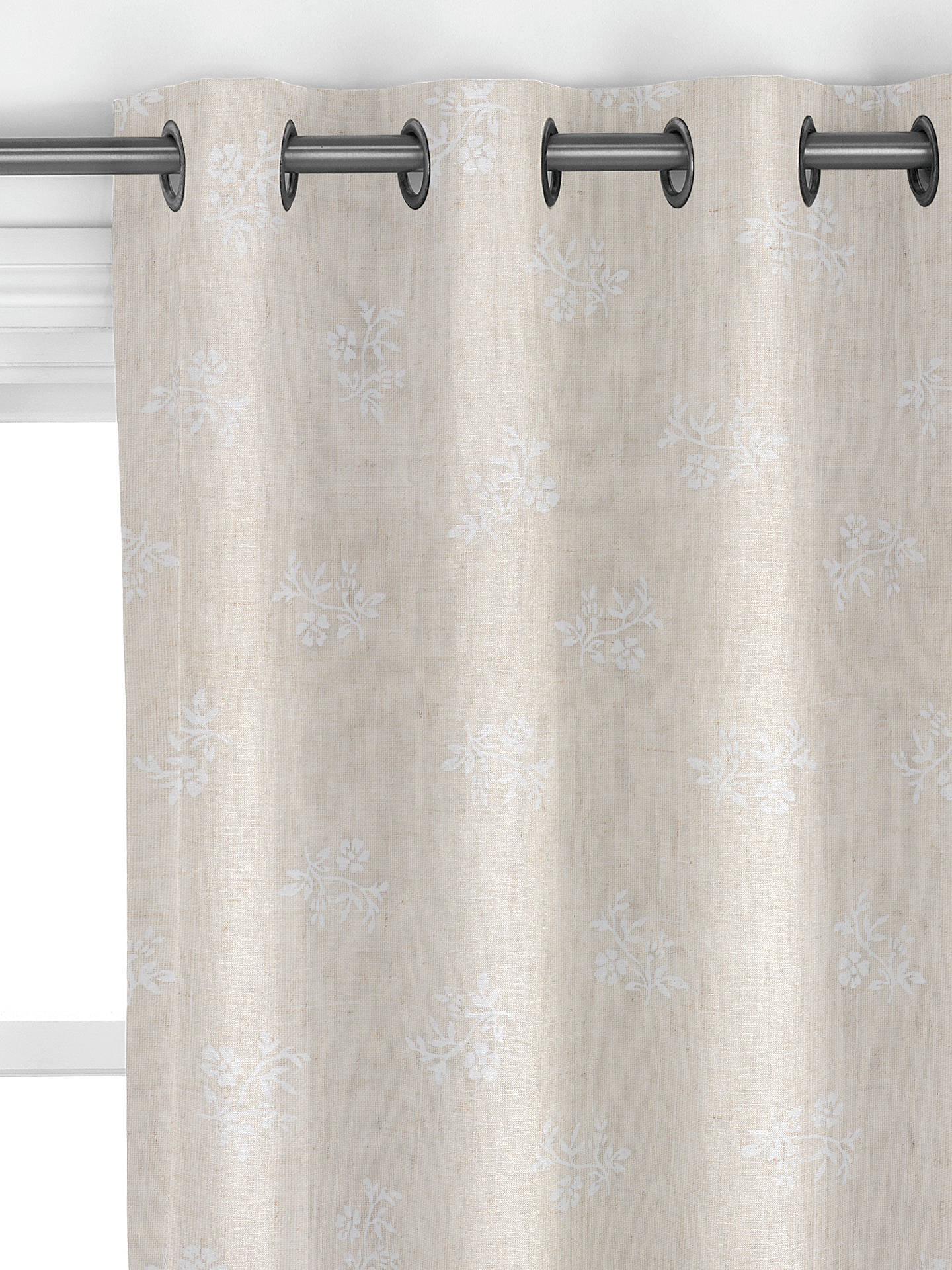 John Lewis & Partners Mereille Print Made to Measure Curtains, Greige
