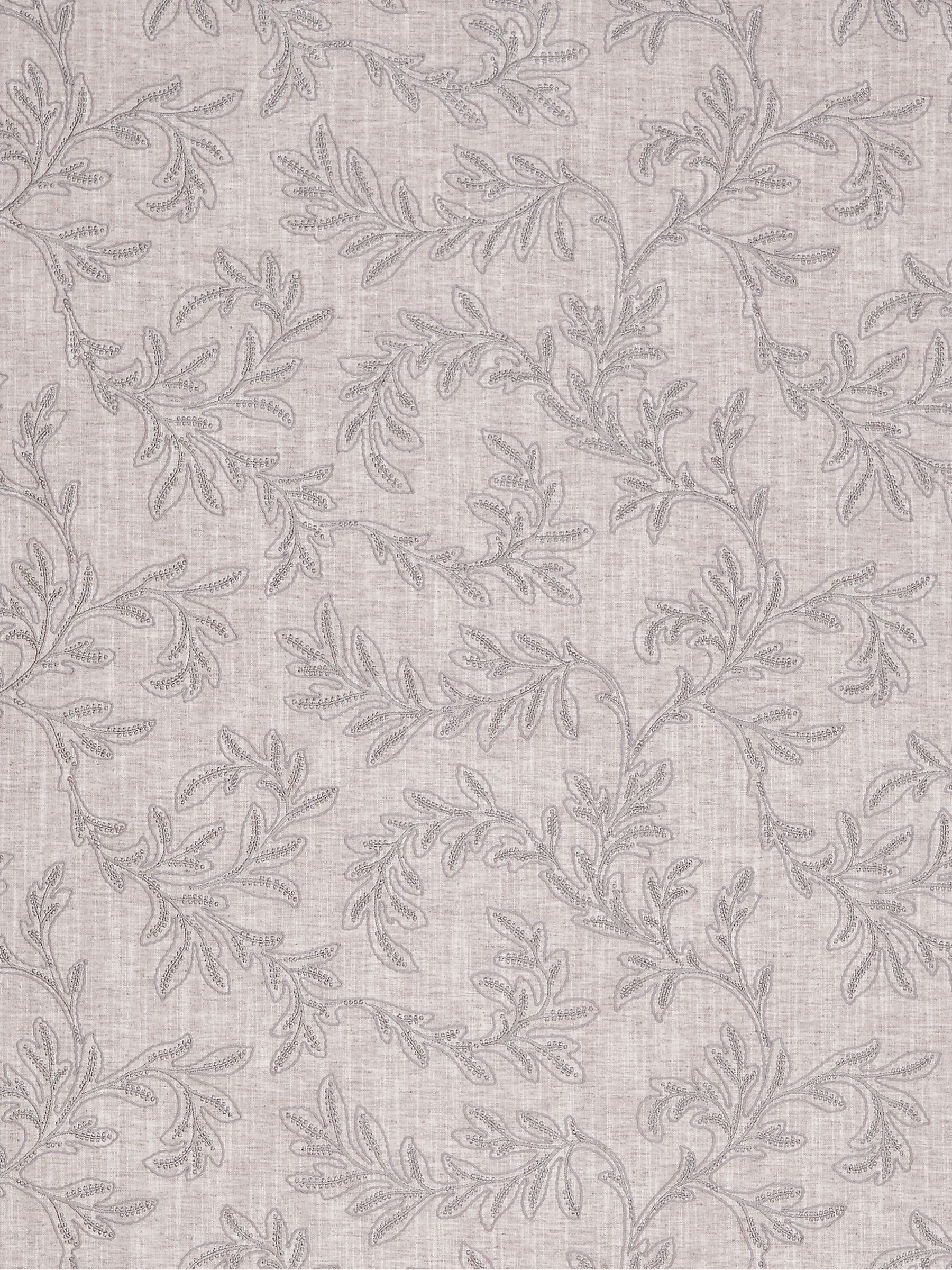 John Lewis Acanthus Embroidered Made to Measure Curtains, Smoke