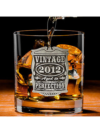 English Pewter Company Vintage Years Whisky Tumbler, 10th Celebration, 2012