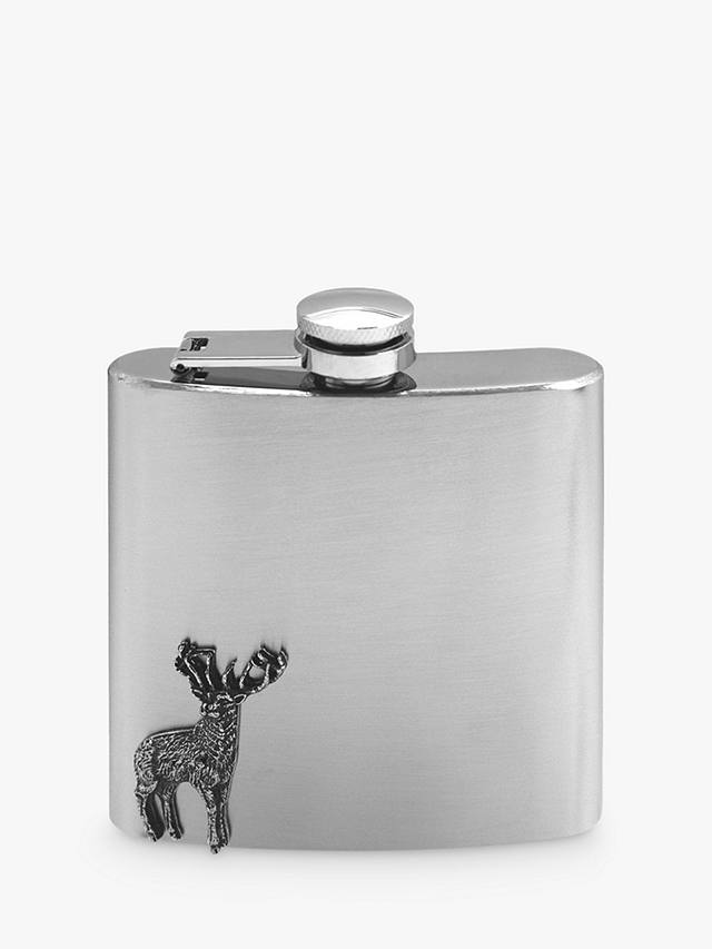 English Pewter Company Stag Hip Flask