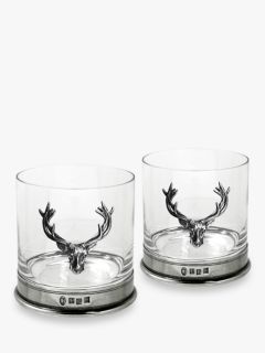 English Pewter Company Stag Tumber, Set of 2