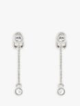 Emma Holland Swarovski Crystal Clip-On Drop Chain Earrings
