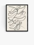 EAST END PRINTS Flower Love Child 'Sprung' Wood Framed Print, 52 x 42cm, Black/White