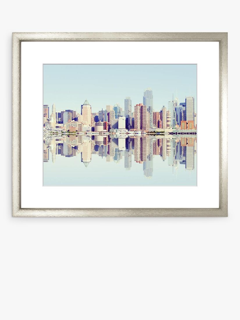 Reflective City New York Framed Print & Mount, 73 x 58cm ...