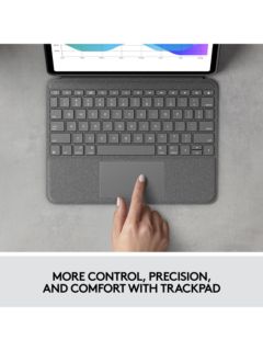 Logitech Slim Combo Folio Touch Backlit Keyboard with Trackpad for iPad Pro 11" (1st, 2nd, 3rd, 4th Gen), Graphite