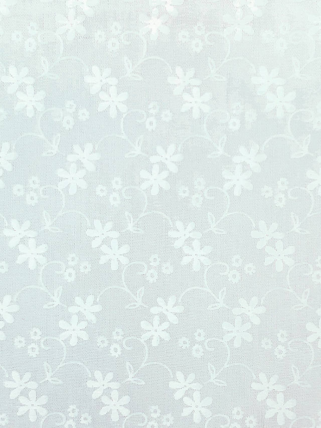 Visage Textiles Cotton Daisy Print Craft Fabric, 2m, White