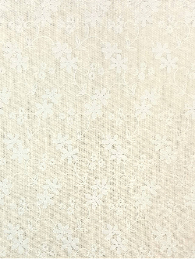 Visage Textiles Cotton Daisy Print Craft Fabric, 2m, Ivory