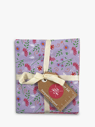 Visage Textiles Cute Floral Print Fat Quarter Fabrics, Pack of 4, Multi
