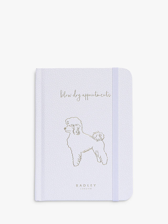 Radley Blow Dry Appointments A6 Notebook, White