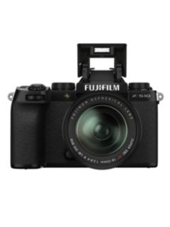 Fujifilm X-S10 Compact System Camera with XF 18-55mm Lens, 4K Ultra HD, 26.1MP, Wi-Fi, Bluetooth, OLED EVF, 3” Vari-angle LCD Touch Screen, Black