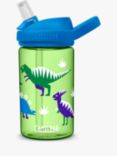 CamelBak Eddy Kids Children's Dinosaur Drinks Bottle, 400ml, Green/Multi