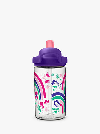 CamelBak Eddy Kids Children's Rainbow Drinks Bottle, 400ml, Purple/Multi