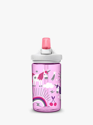 CamelBak Eddy Kids Children's Unicorn Drinks Bottle, 400ml, Pink/Multi