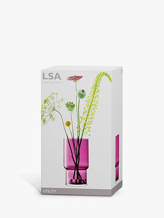 LSA International Utility Vase, H30cm, Heather