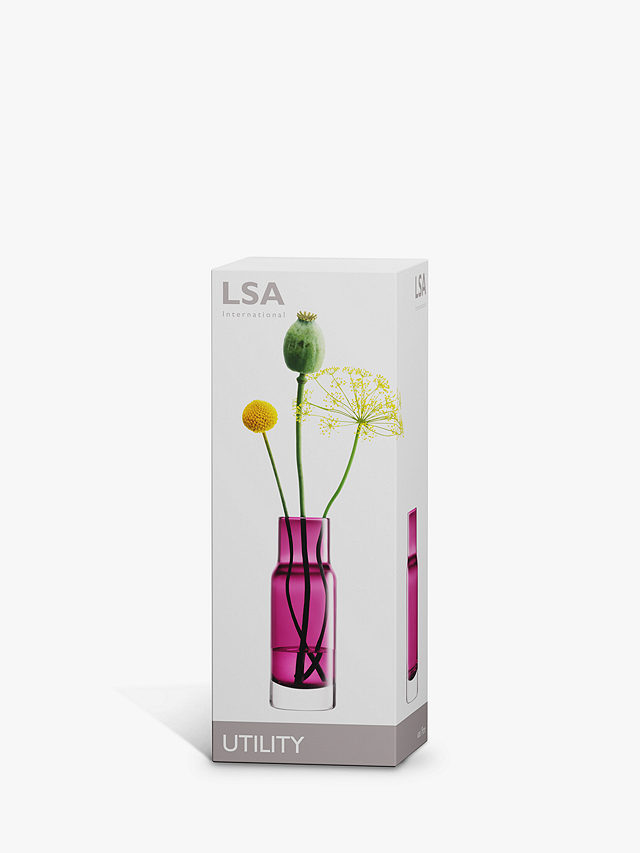 LSA International Utility Vase, H19cm, Heather