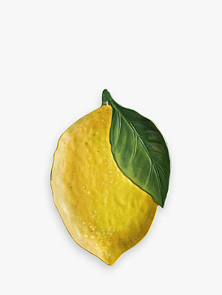 Epicurean Lemon Fresh Melamine Picnic Platter, 44cm, Yellow