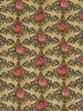 GP & J Baker Tulip & Jasmine Furnishing Fabric, Rose/Olive