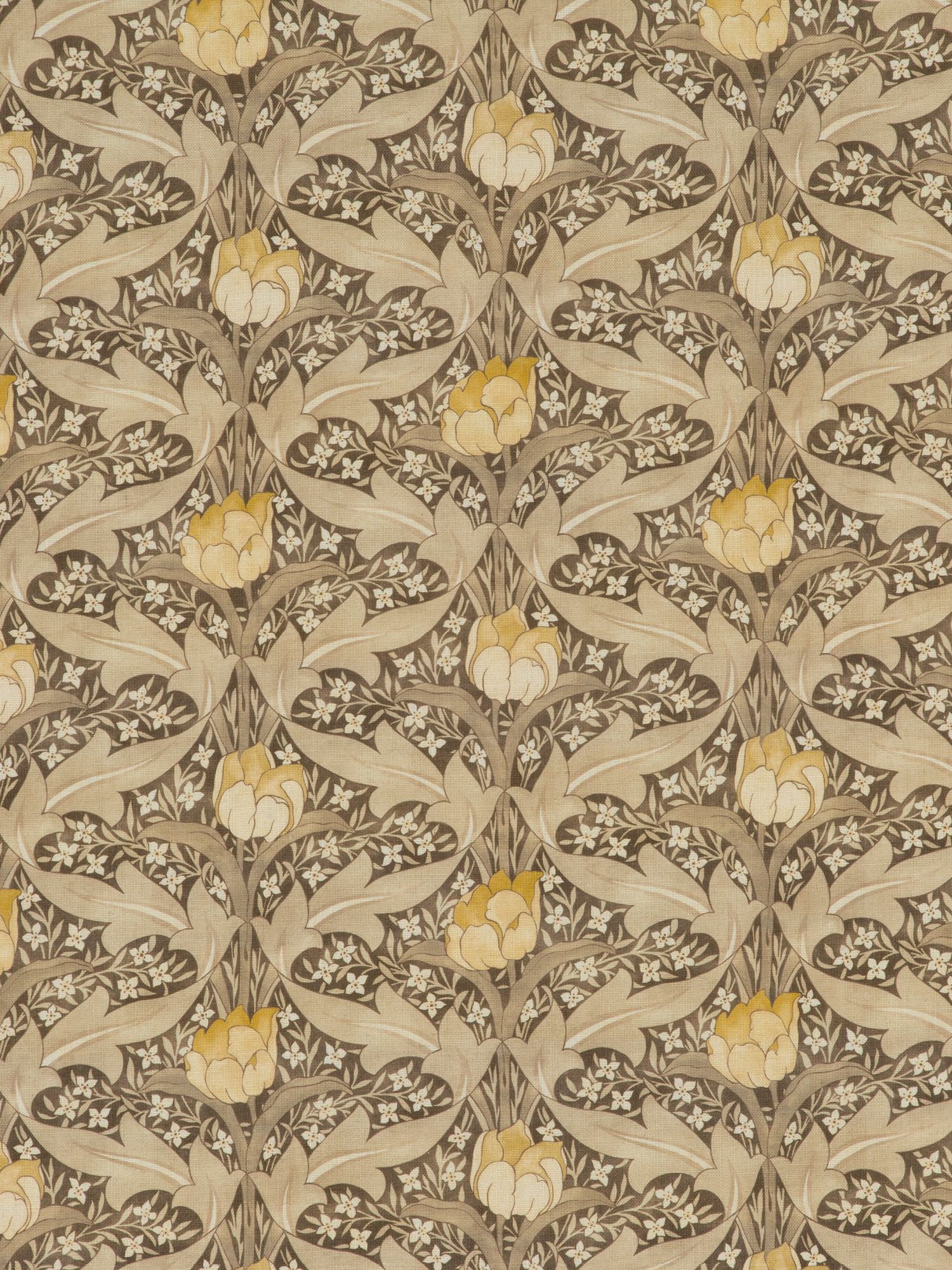 GP & J Baker Tulip & Jasmine Furnishing Fabric, Linen