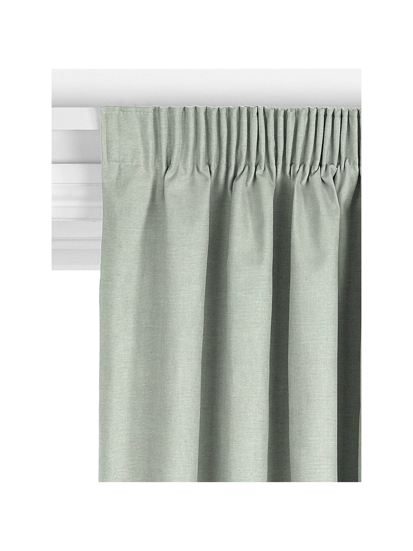 John Lewis Linen Look Made to Measure Curtains, Lichen