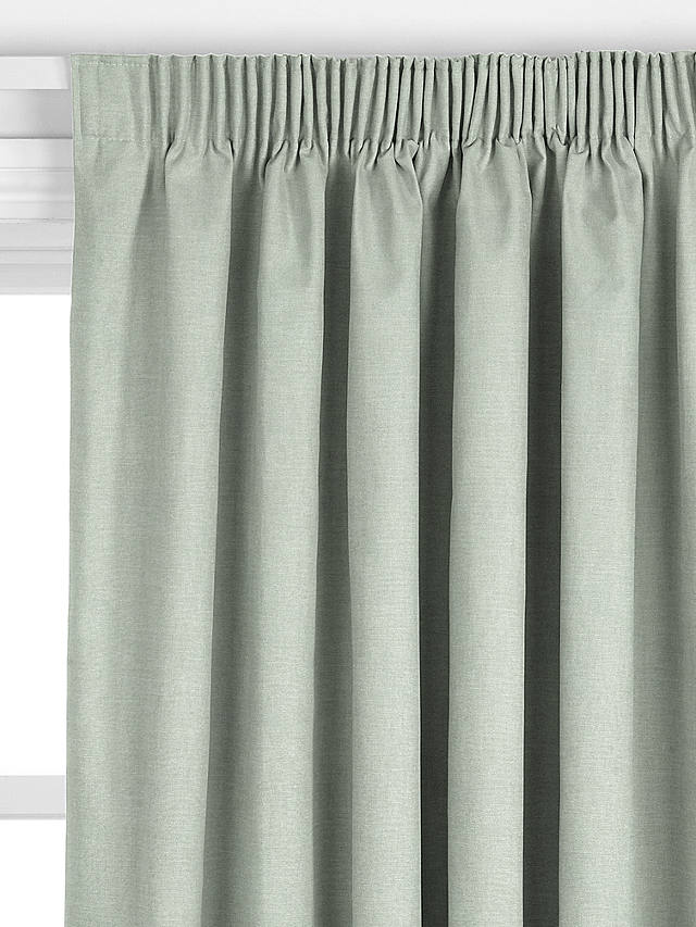 John Lewis Linen Look Made to Measure Curtains, Lichen